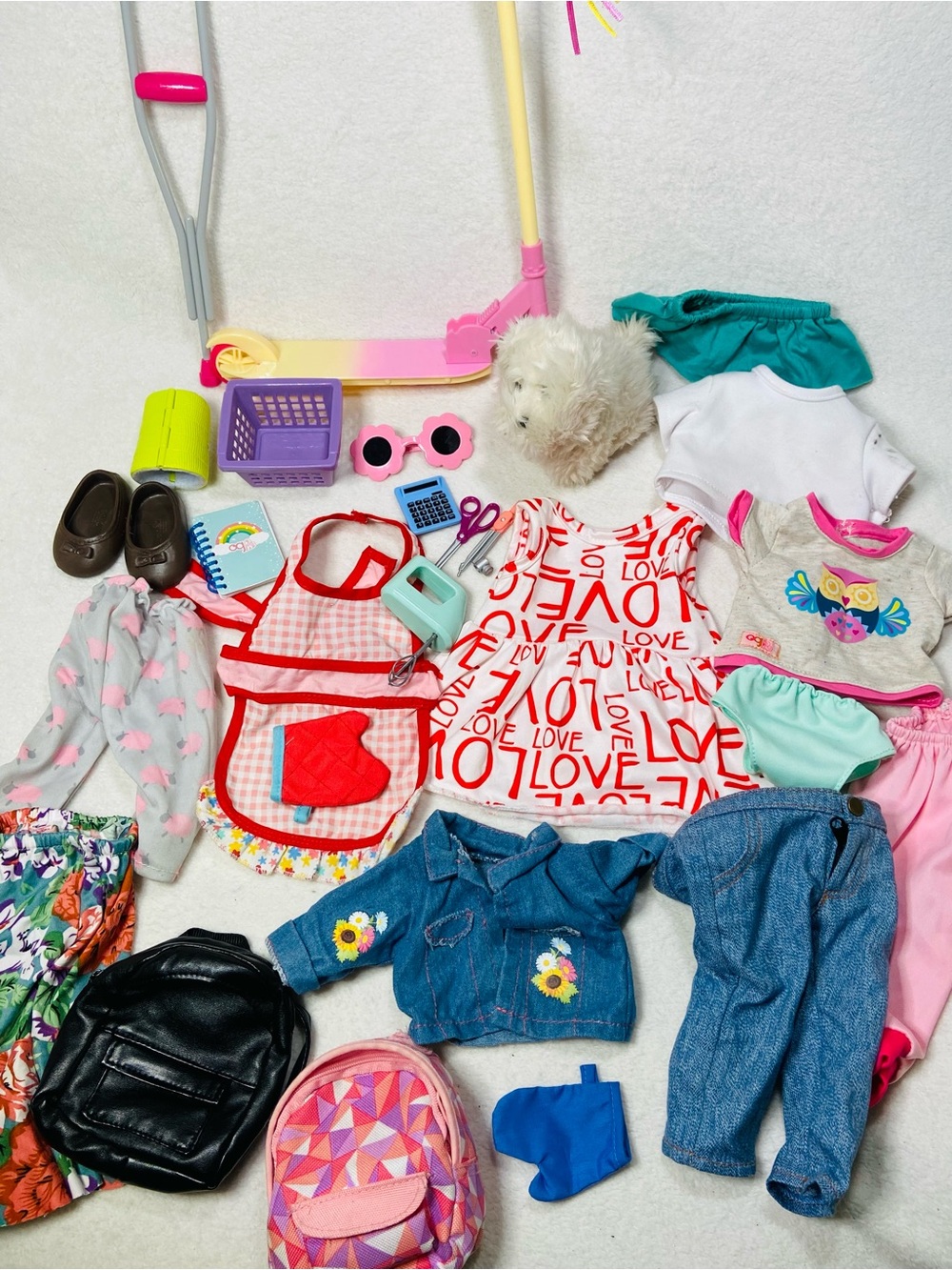18” Doll Accessory Lot Variety Doll Clothes Doll Accessories Doll Toys